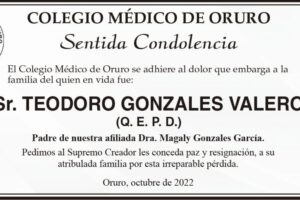 Teodoro Gonzales Valero Q. E. P. D.