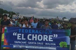 marchas en contra del paro en Santa Cruz