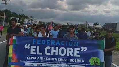 marchas en contra del paro en Santa Cruz