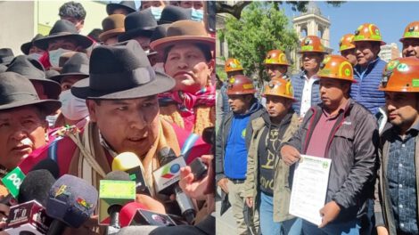 Fedecomin y Ponchos Rojos apoyan al Gobierno de Luis Arce