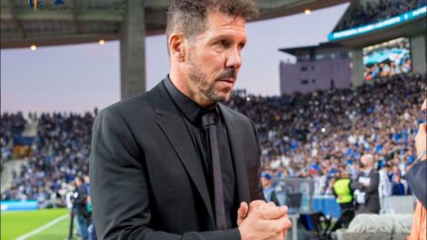 Diego Simeone entrenador del equipo de Atlético de Madrid
