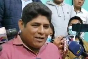 César Apaza, presidente del Comité de Autodefensa de los cocaleros de Yungas