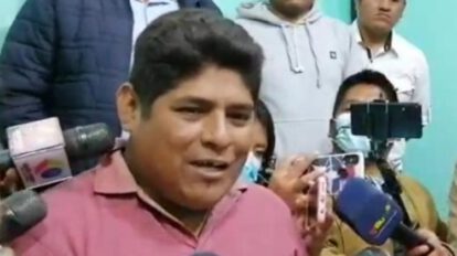 César Apaza, presidente del Comité de Autodefensa de los cocaleros de Yungas