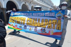 Magisterio urbano en estado de emergencia en Oruro