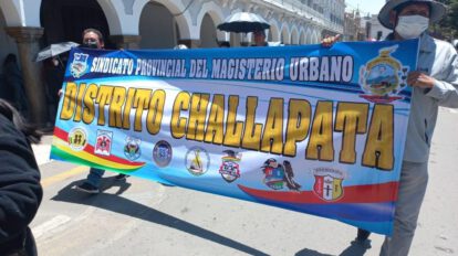 Magisterio urbano en estado de emergencia en Oruro