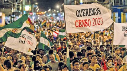 Protesta en Santa Cruz por el Censo en 2024