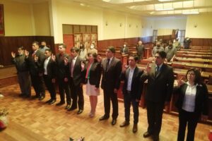 Acto de posesión de la nueva directiva de Fraternidad Artística y Cultural La Diablada