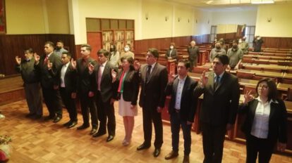 Acto de posesión de la nueva directiva de Fraternidad Artística y Cultural La Diablada