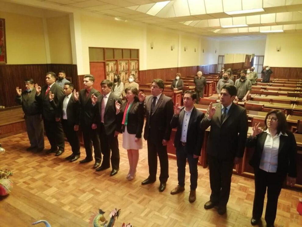 Acto de posesión de la nueva directiva de Fraternidad Artística y Cultural La Diablada