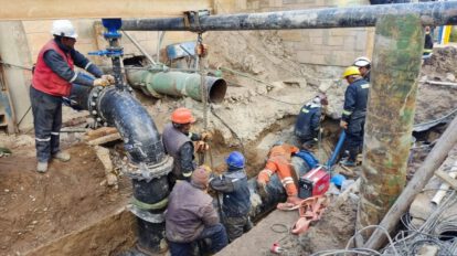 Trabajos para mejorar distribución de agua en el proyecto de Renovación del Sistema de Bombeo