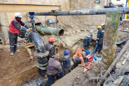 Trabajos para mejorar distribución de agua en el proyecto de Renovación del Sistema de Bombeo