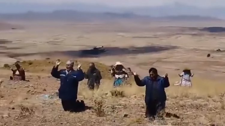 Comunarios claman por lluvia en Bolivia