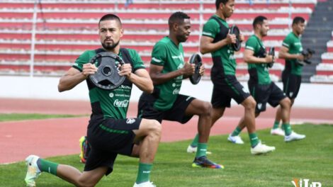 Entrenamiento de la Selección boliviana de fútbol