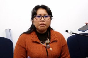 Gladys Quispe en la Cámara de Diputados