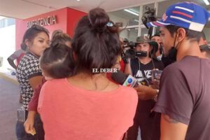 Bebé gasificada en Santa Cruz