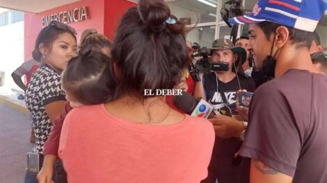 Bebé gasificada en Santa Cruz