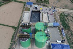 planta de tratamiento de aguas residuales en Villa Challacollo