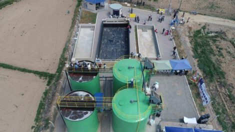 planta de tratamiento de aguas residuales en Villa Challacollo