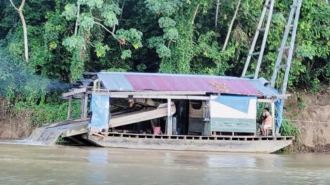 Contaminación minera río Madre de Dios