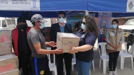 Canastas de alimentos para pacientes con tuberculosis