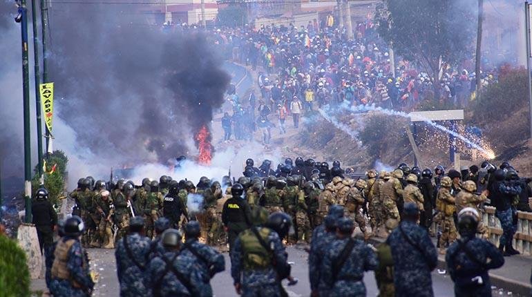 Caso Senkata y Sacaba: policías en Huayllani