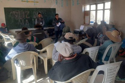 Actualización Cartográfica Estadística en Oruro