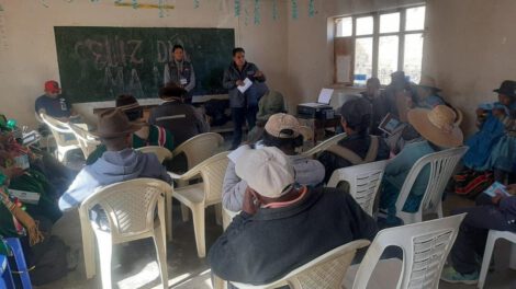 Actualización Cartográfica Estadística en Oruro