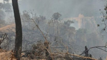 Incendio en Los Yungas afecta la respiración