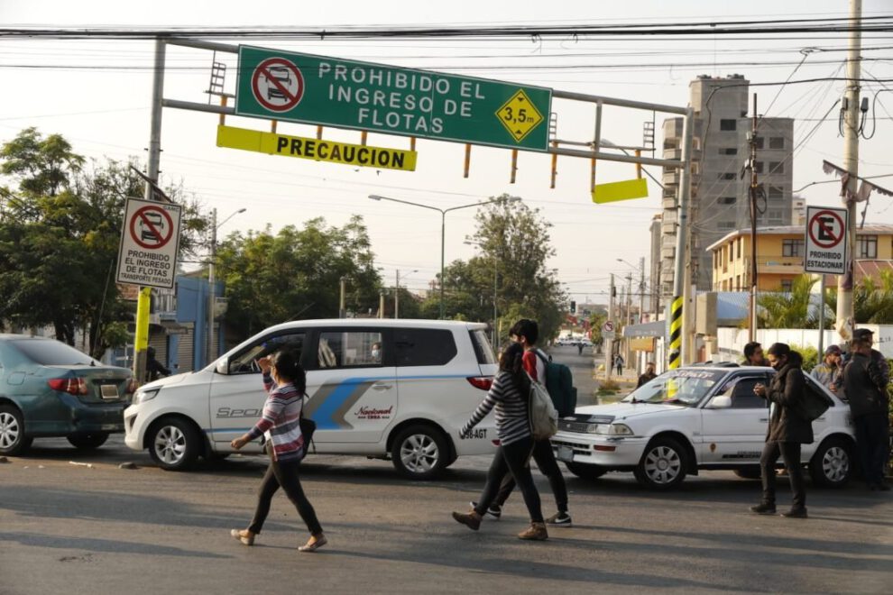 Cochabamba Transporte libre paro fotomultas