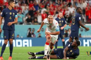 Francia derrota Túnez en la Copa Mundial de Fútbol Qatar 2022