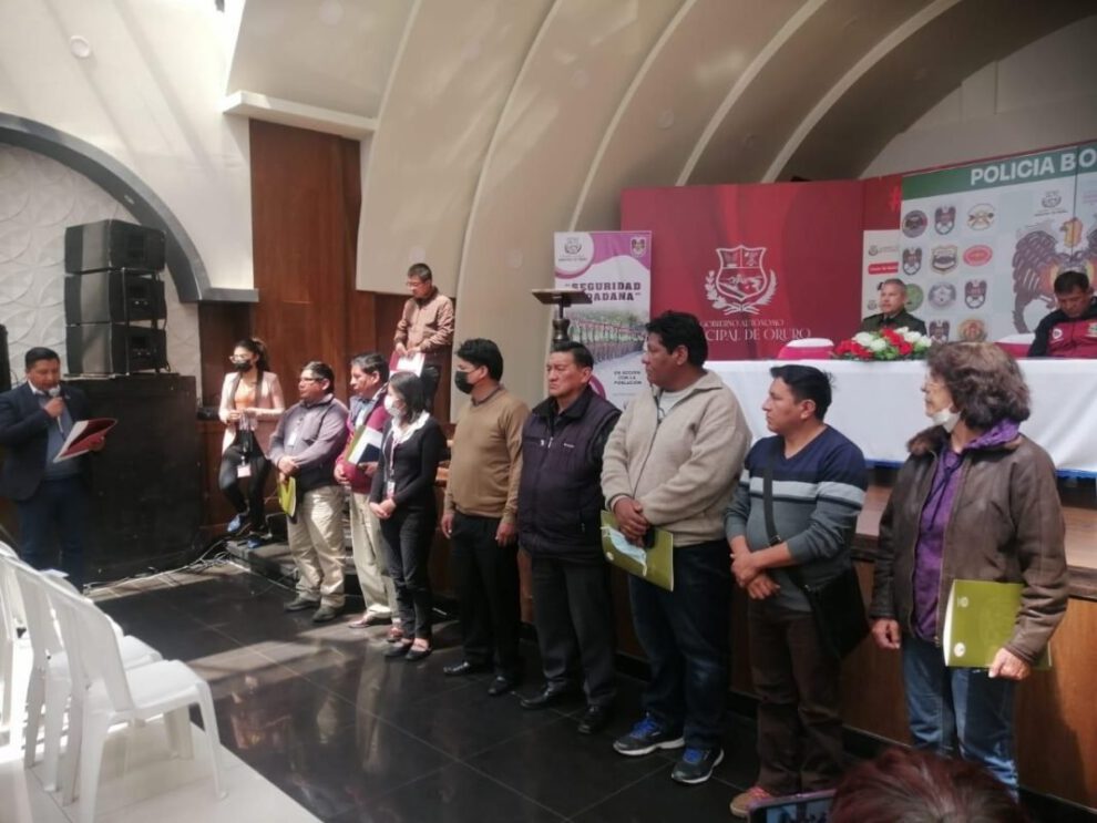 Consejo Municipal de Seguridad Ciudadana en Oruro