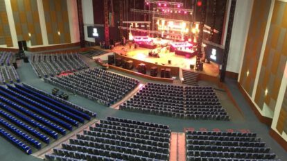 Inspección al Teatro Internacional Oruro para el Festival Nacional de la Canción Boliviana