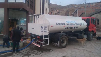 Agua potable en Antequera mediante cisterna