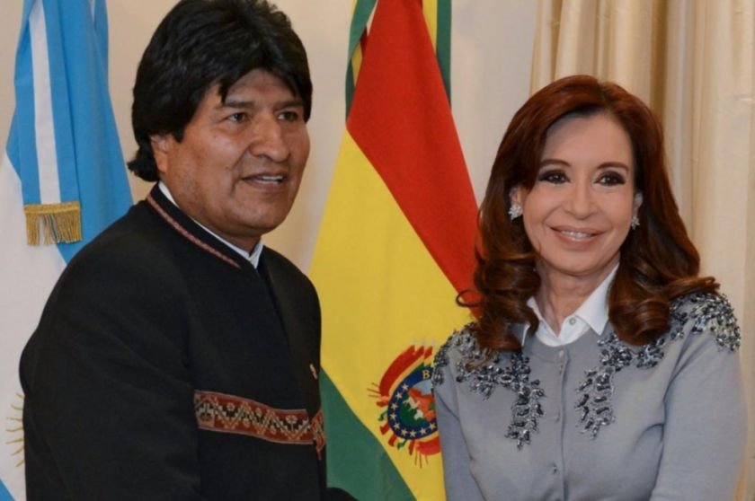 Evo Morales apoya a Cristina Fernández en su juicio político