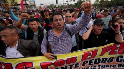 Protestas a favor de Pedro Castillo en Lima