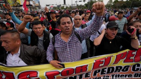 Protestas a favor de Pedro Castillo en Lima