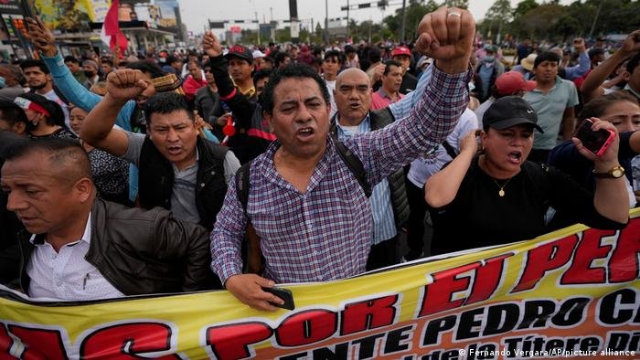Protestas a favor de Pedro Castillo en Lima