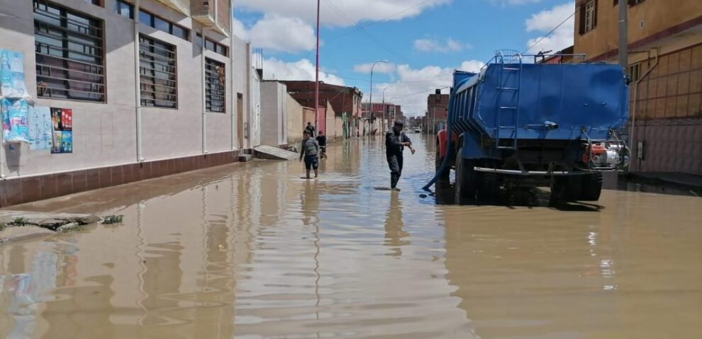 Plan de contingencia por temporada de lluvias en Oruro