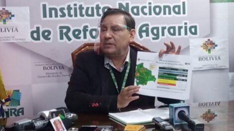 Avasallamientos en Bolivia reportados por el INRA
