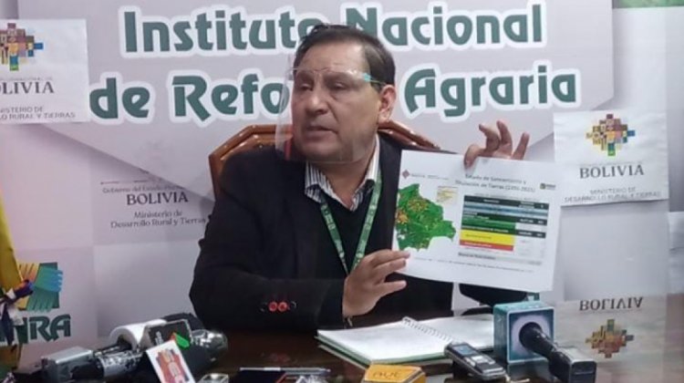 Avasallamientos en Bolivia reportados por el INRA