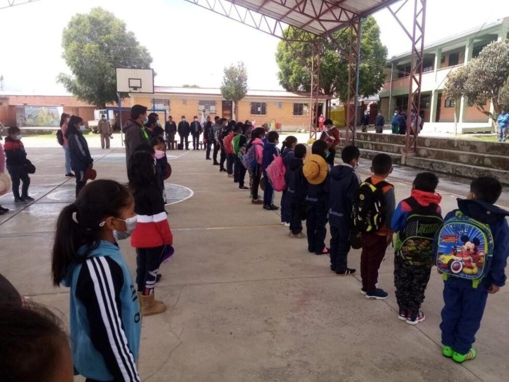 Estudiantes matriculados en Oruro en el año escolar 2022