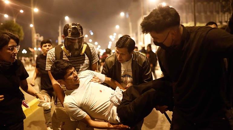 Protestas en Perú tras la destitución de Castillo