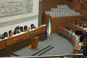 Sesión de la Cámara de Diputados donde se trata el proyecto de ley del PGE 2023