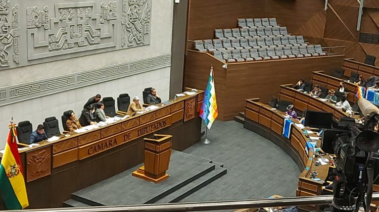 Sesión de la Cámara de Diputados donde se trata el proyecto de ley del PGE 2023