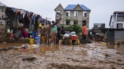 Lluvias torrenciales en Congo