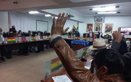 División interna del MAS en la Brigada Parlamentaria de Oruro