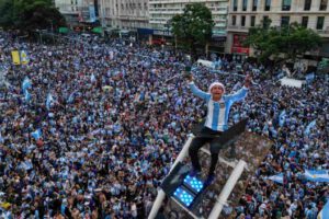 Festejos selección Argentina en Buenos Aires