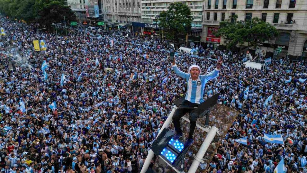 Festejos selección Argentina en Buenos Aires