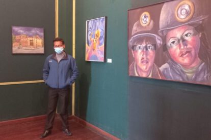 Sandro Bazán exhibe una treintena de obras de arte