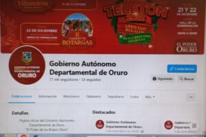 Hackeo de página institucional del Gobierno Autónomo Departamental de Oruro